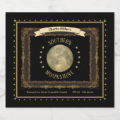 Moonshine (anpassbar) Liquor Flaschen Etiketten (Einzelnes Label)