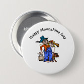 Moonshine Day Button mit Moonshine Man (Vorne & Hinten)