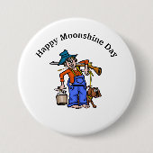 Moonshine Day Button mit Moonshine Man (Vorderseite)