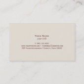 Moonshine-Flasche Visitenkarte (Rückseite)