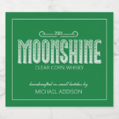 Moonshine Food and Beverage Label Set Alkoholflaschenetikett (Einzelnes Label)
