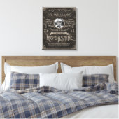 Moonshine Hillbilly Medicine Vintag Custom Brown Leinwanddruck (Insitu (Schlafzimmer))