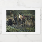 Moonshine im alten Kentucky Vintag Schaumweinetikett (Einzelnes Label)