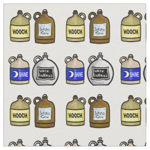 Moonshine Jugs Fabric Stoff