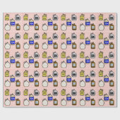 Moonshine Jugs Wrapping Paper Geschenkpapier (Flach)