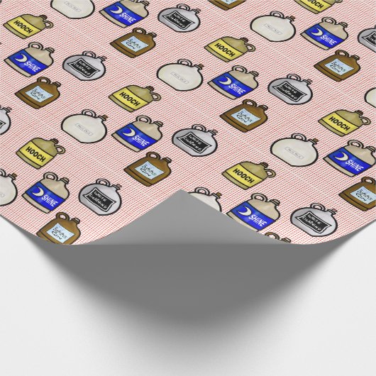 Moonshine Jugs Wrapping Paper Geschenkpapier (Ecke)