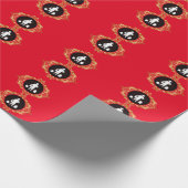 Moonshine Man Silhouette Wrapping Paper Geschenkpapier (Ecke)