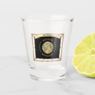 Moonshine mit Ihrem Namen oder Ihren Initialen Schnapsglas