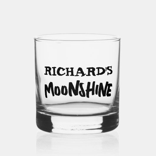 MOONSHINE PERSONALISIERT WHISKEY GLASSEN WHISKYGLAS (Vorderseite)