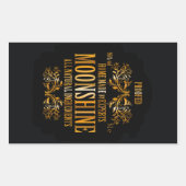 Moonshine Rechteckiger Aufkleber (Vorderseite)