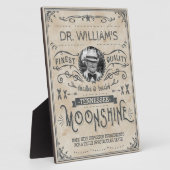 Moonshine Vintag Funny Hillbilly Medicine Custom Fotoplatte (Seite)