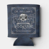 Moonshine Vintag Hillbilly Medicine Custom Blue Dosenkühler (Rückseite)