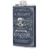 Moonshine Vintag Hillbilly Medicine Custom Blue Flachmann (Links)