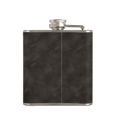 Moonshine Vintag Hillbilly Medicine Custom Brown Flachmann (Rückseite)