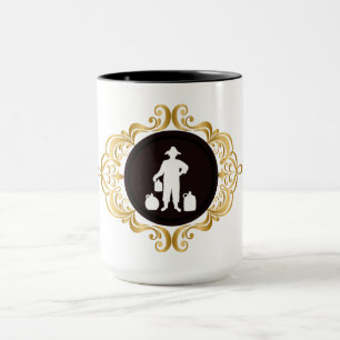 Moonshine White Silhouette Tasse