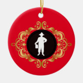 Moonshiner Man Medallion Weihnachtsschmuck (Vorne)