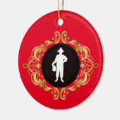 Moonshiner Man Medallion Weihnachtsschmuck (Links)