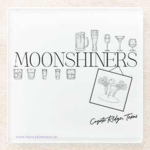 Moonshiners Glass Untersetzer