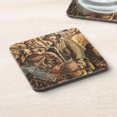 Moonshiners machen weißen Blitz Whiskey Liquor Getränkeuntersetzer (Linke Seite)