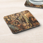 Moonshiners machen weißen Blitz Whiskey Liquor Getränkeuntersetzer (Linke Seite)