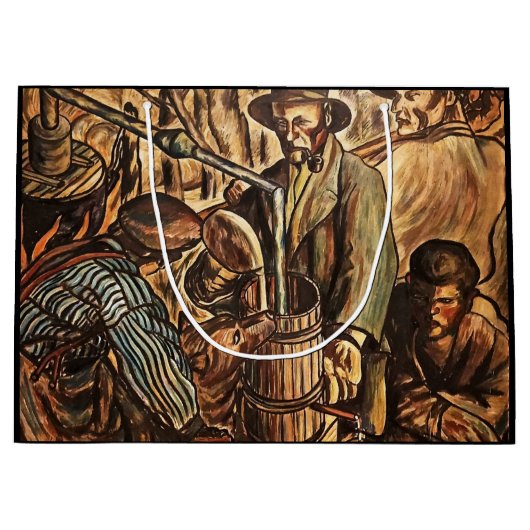 Moonshiners machen weißen Blitz Whiskey Liquor Große Geschenktüte (Vorderseite)