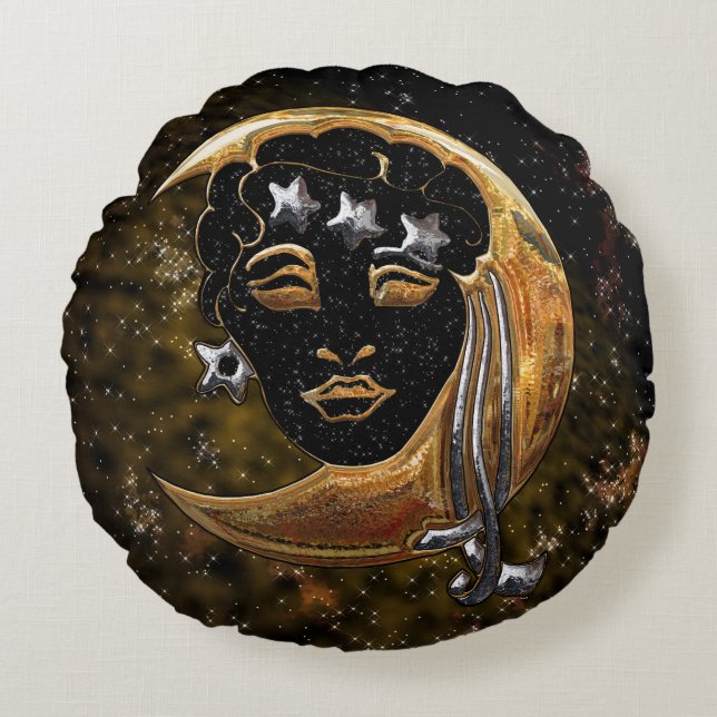 MoonShyne Rundes Kissen (Vorderseite)