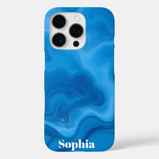 Moonstone Blue Case-Mate iPhone Hülle (Rückseite)