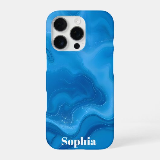 Moonstone Blue iPhone Hülle (Rückseite)