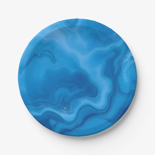 Moonstone Blue Pappteller (Vorderseite)