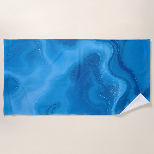 Moonstone Blue Strandtuch (Vorderseite)