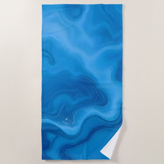 Moonstone Blue Strandtuch (Vorderseite)