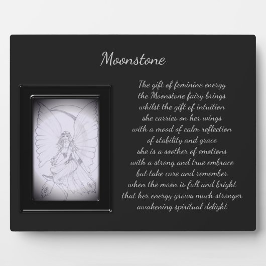 Moonstone Crystal Fairy Fotoplatte (Vorderseite)