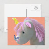 Moonstone, das Einhorn Postkarte (Vorne/Hinten)