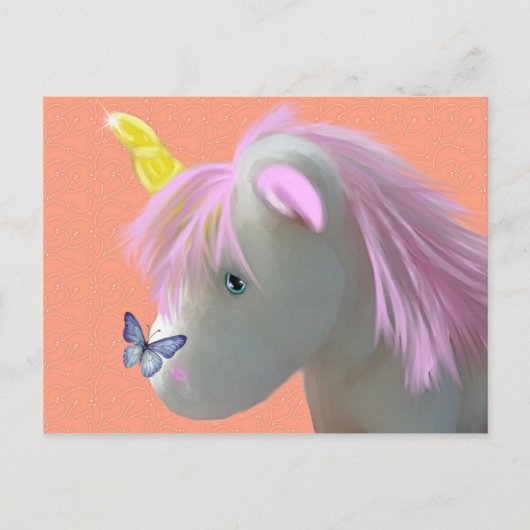 Moonstone, das Einhorn Postkarte (Vorderseite)
