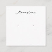 Moonstone Earring Juwelier Display Card Begleitkarte (Vorderseite)