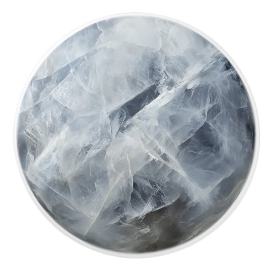 Moonstone Gem Muster Keramikknauf (Vorderseite)