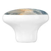 Moonstone Gemstone-Muster Keramikknauf (Seitenansicht)