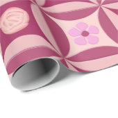 MoonStone Rose und Kirsche Blume in der Tür Geschenkpapier (Rolleneckpunkt)