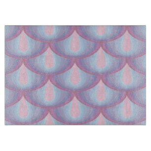 Moonstone Scales Glass Cutting Board 11.5 x 8 Schneidebrett