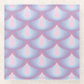 Moonstone Scales Glass Untersetzer (Vorderseite)