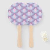 Moonstone Scales Hand Fans Fächer (Vorne und Hinten)