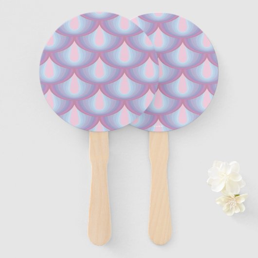 Moonstone Scales Hand Fans Fächer (Vorne und Hinten)