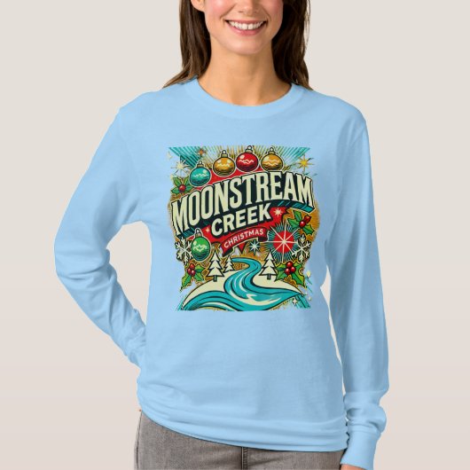 Moonstream Creek Weihnachten Langschläfer Shirt (Vorderseite)