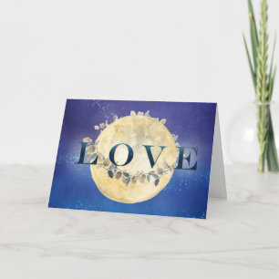Moonstruck Starry Night Valentine Karte