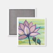 Moonstudio - Pink Lotus Magnet (Vorderseite/Rückseite)