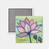 Moonstudio - Pink Lotus Magnet (Vorderseite/Rückseite)