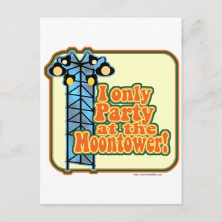 Moonturm-Party Postkarte