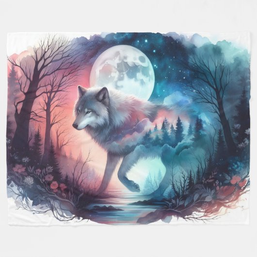 Moonveil Passage: The Forest Within Fleecedecke (Vorderseite (Horizontal))