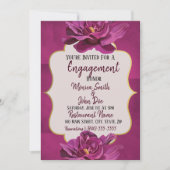 Moonvista Floral Wedding Verlobung Einladung (Vorderseite)