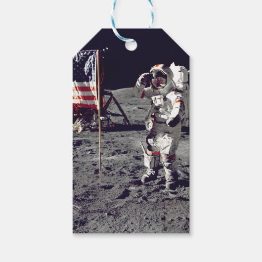 Moonwalk Apollo 17 Geschenkanhänger (Vorderseite)